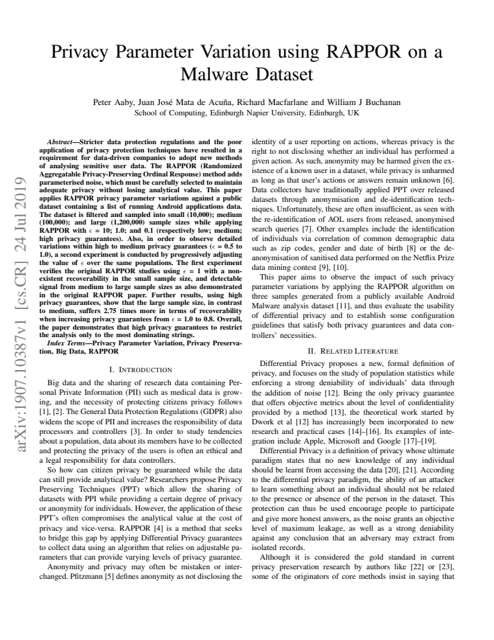 First page