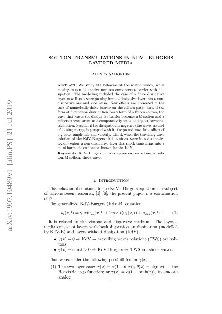 First page