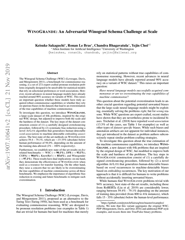 First page