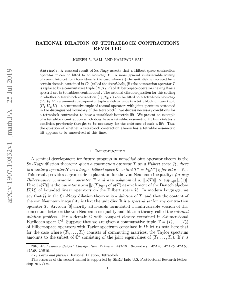 First page
