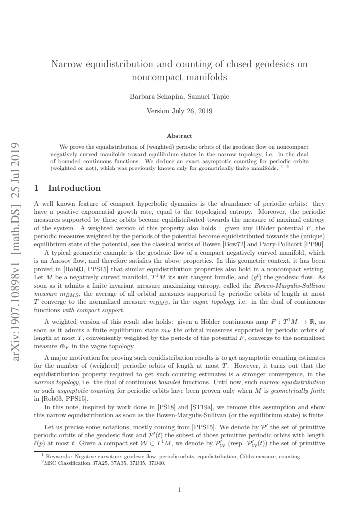 First page