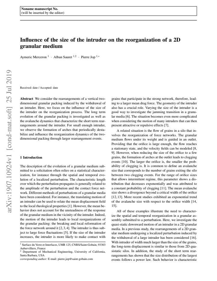 First page
