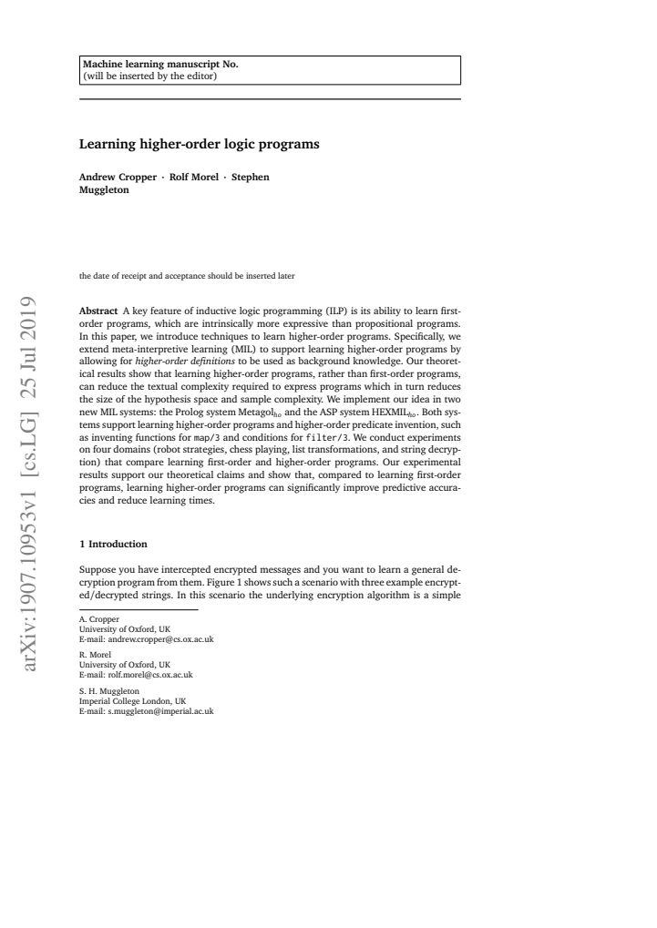 First page