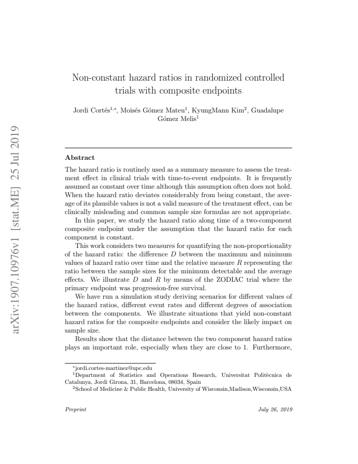 First page