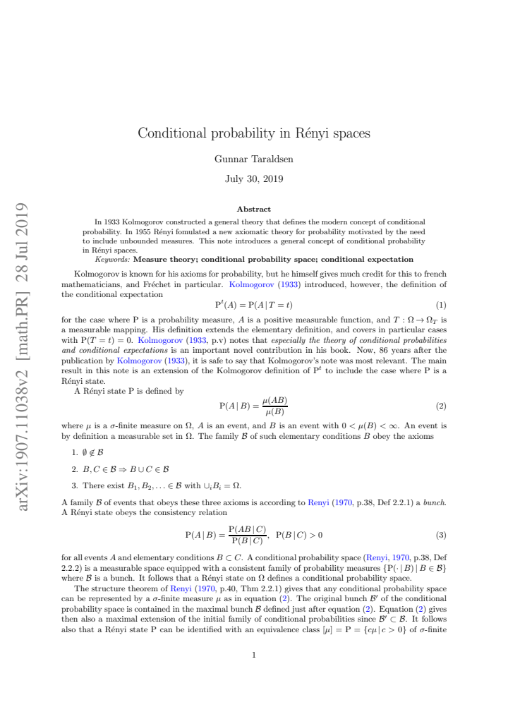 First page