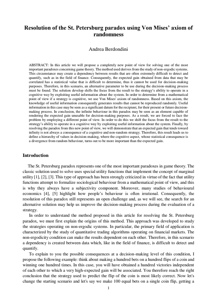 First page