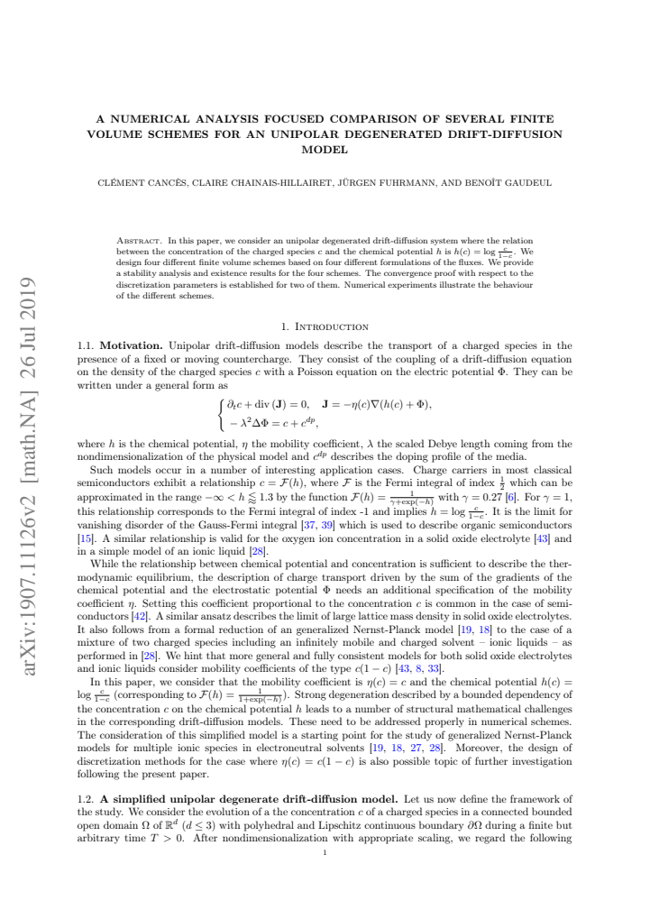 First page