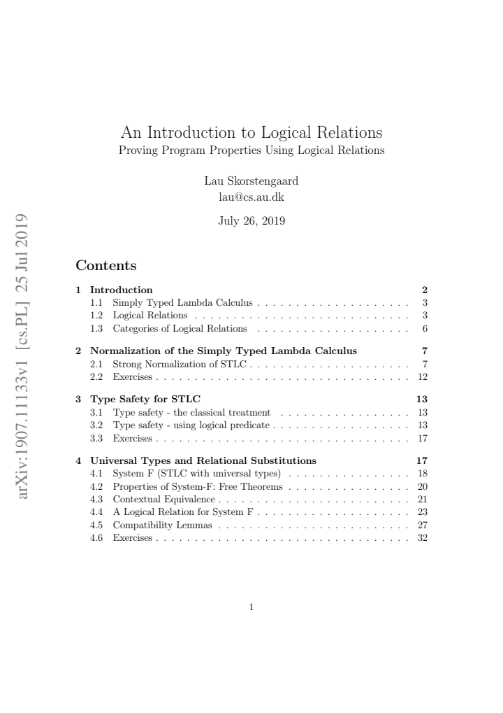 First page