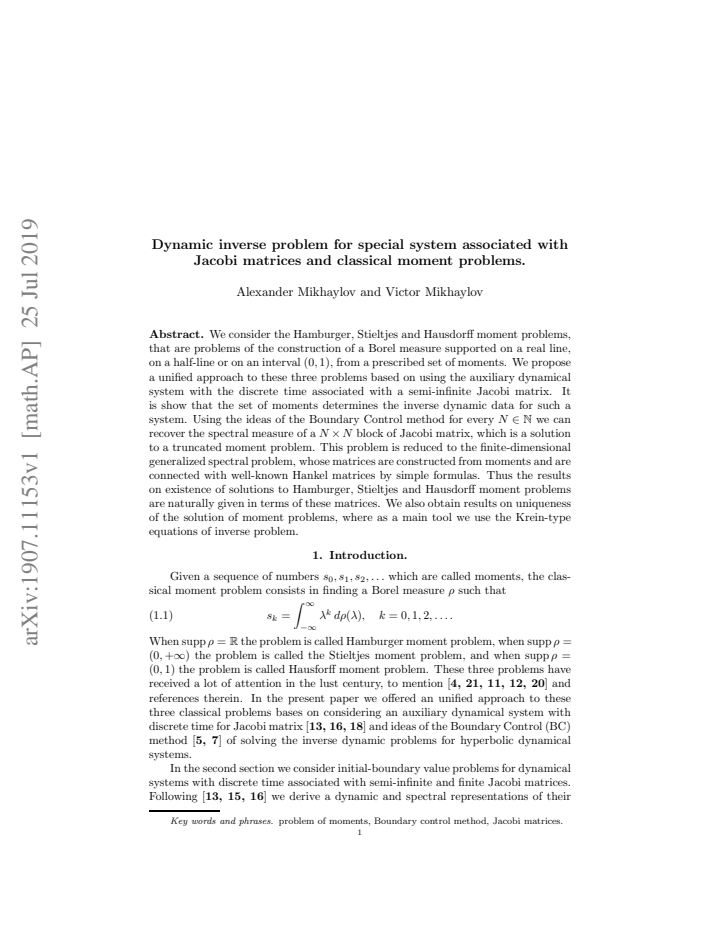 First page