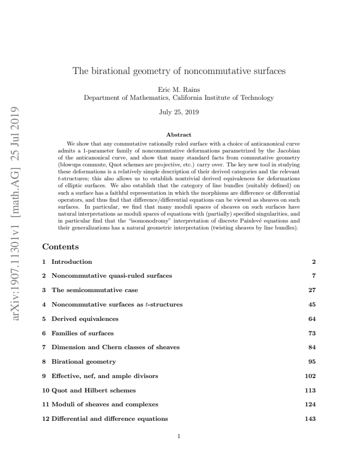 First page