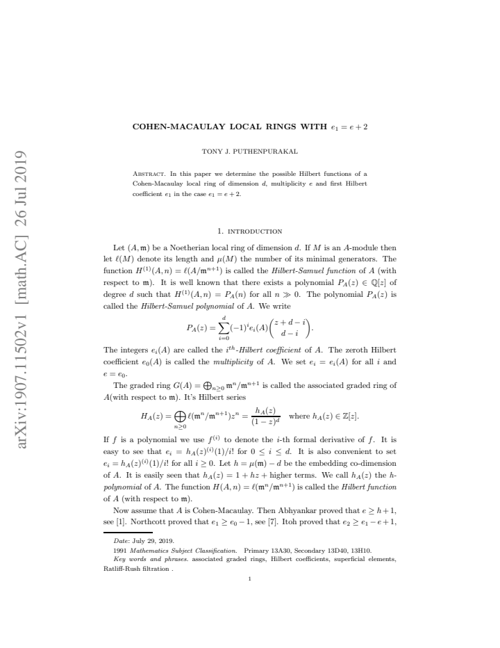 First page