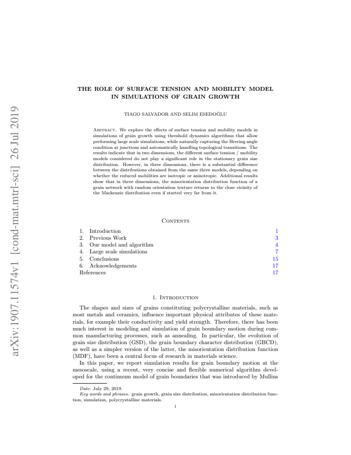 First page