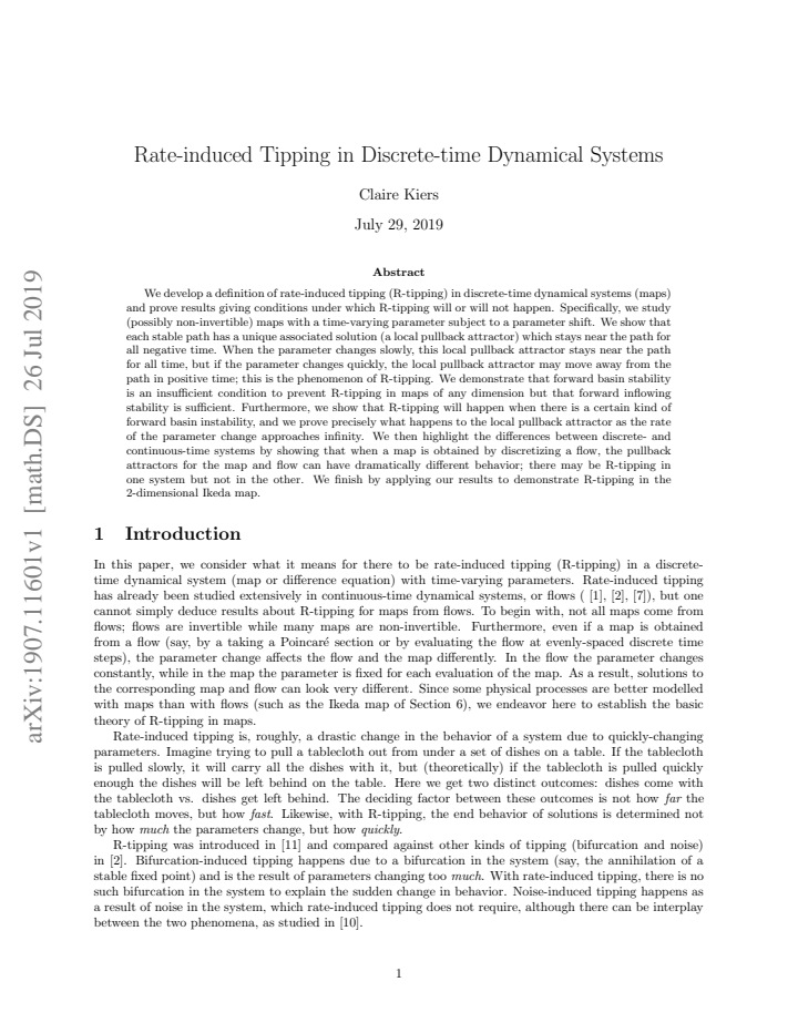 First page