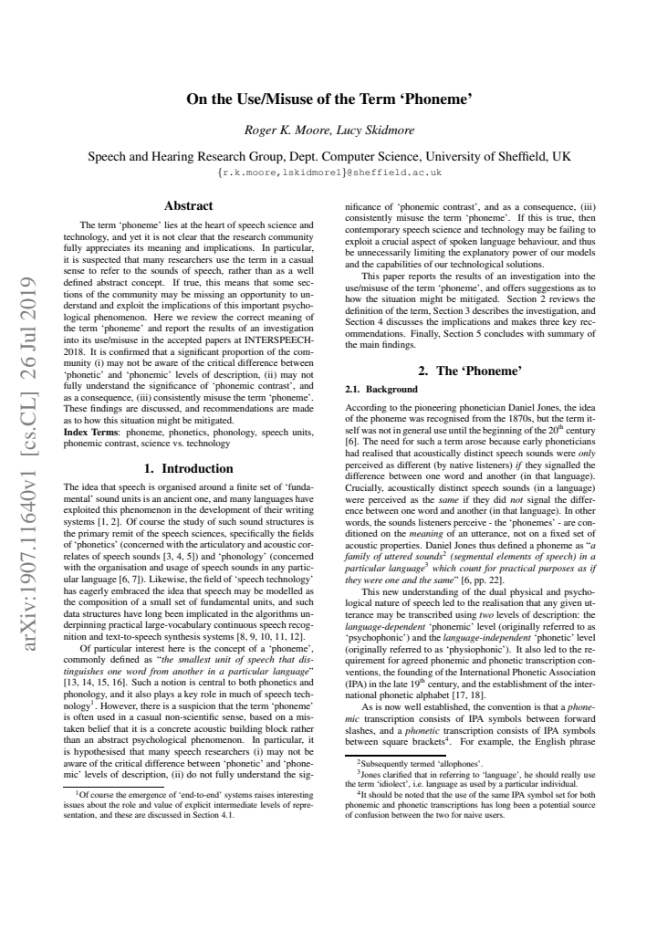 First page
