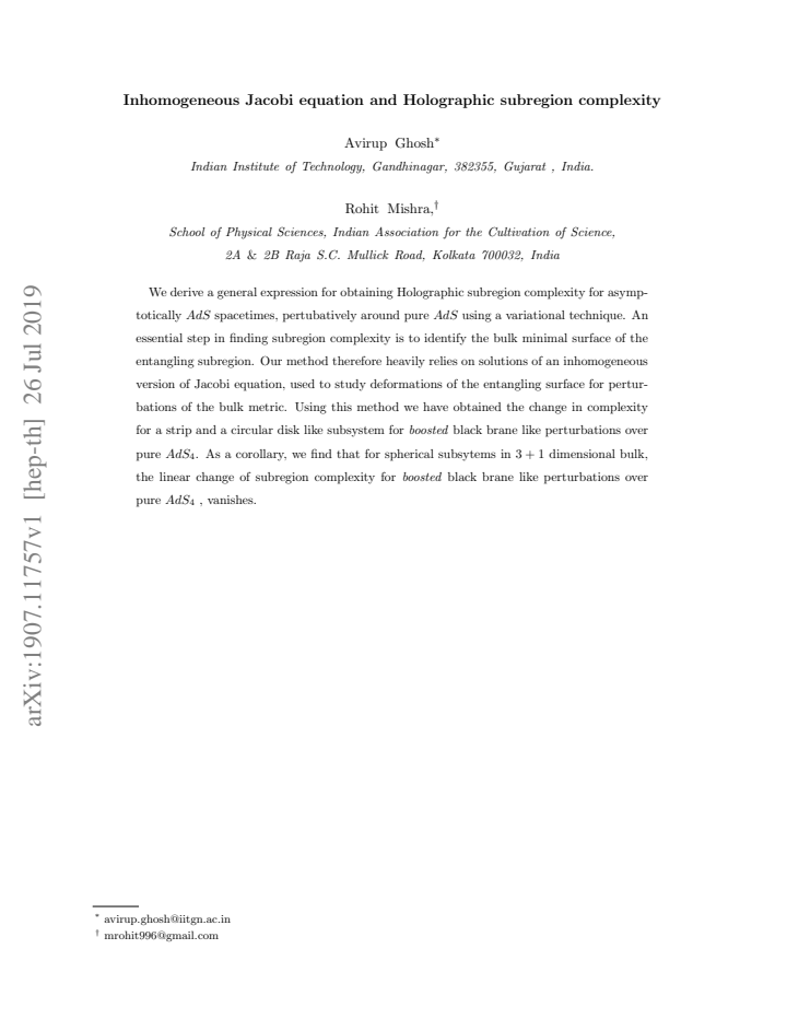 First page