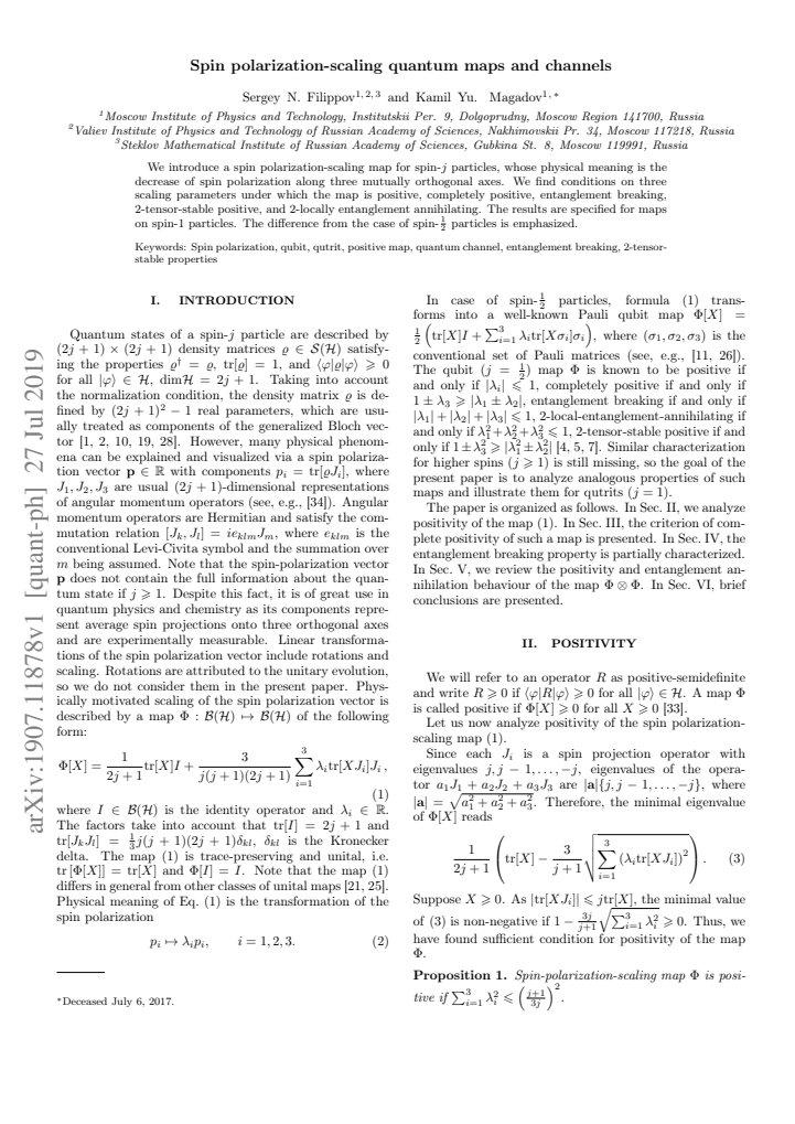 First page