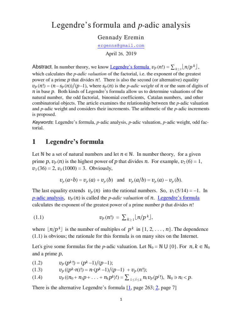 First page