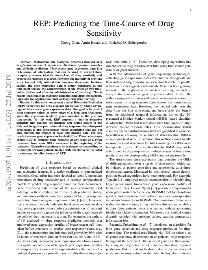 First page