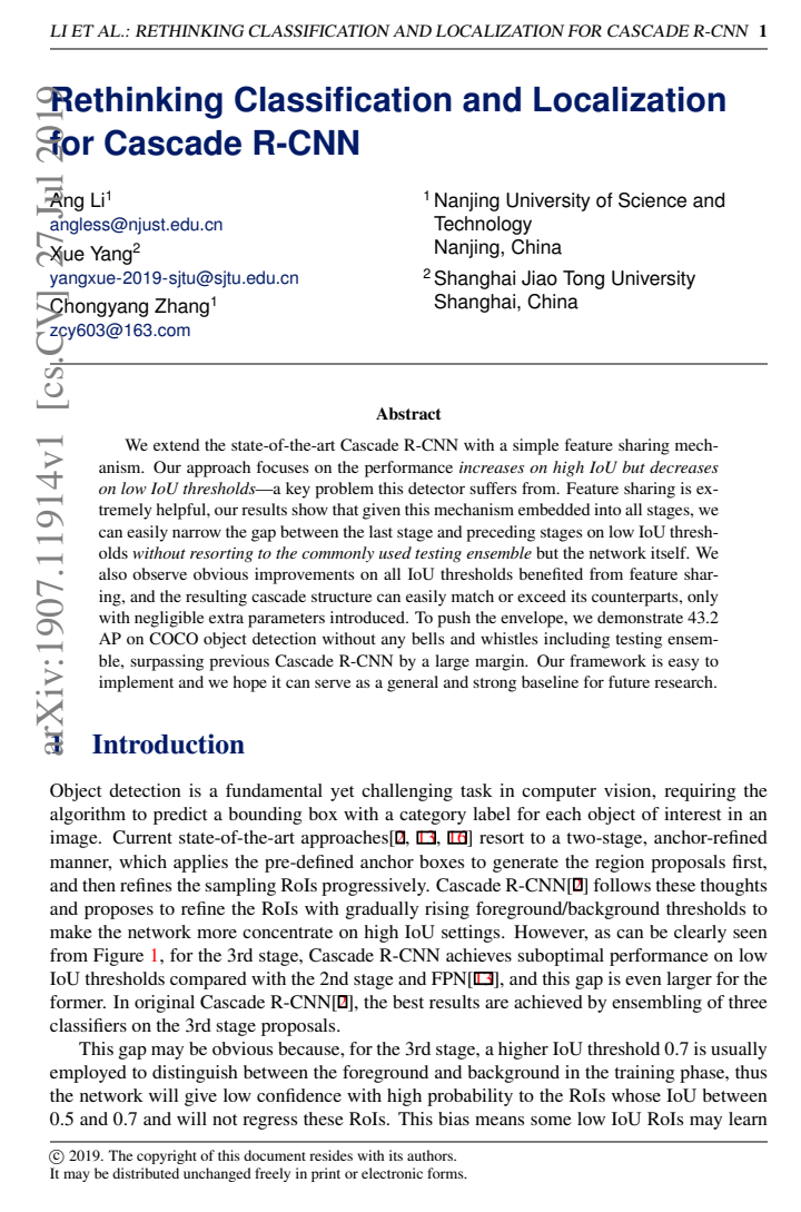 First page
