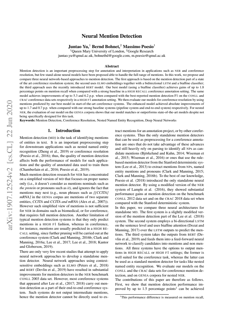 First page