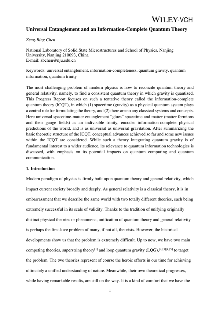 First page