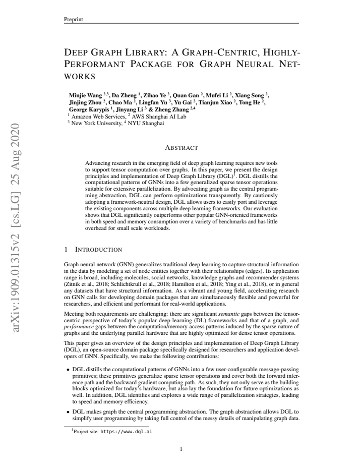 First page