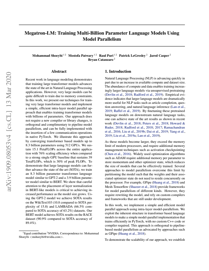 First page