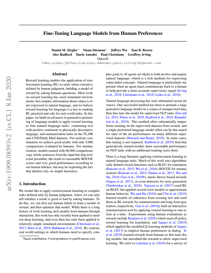 First page