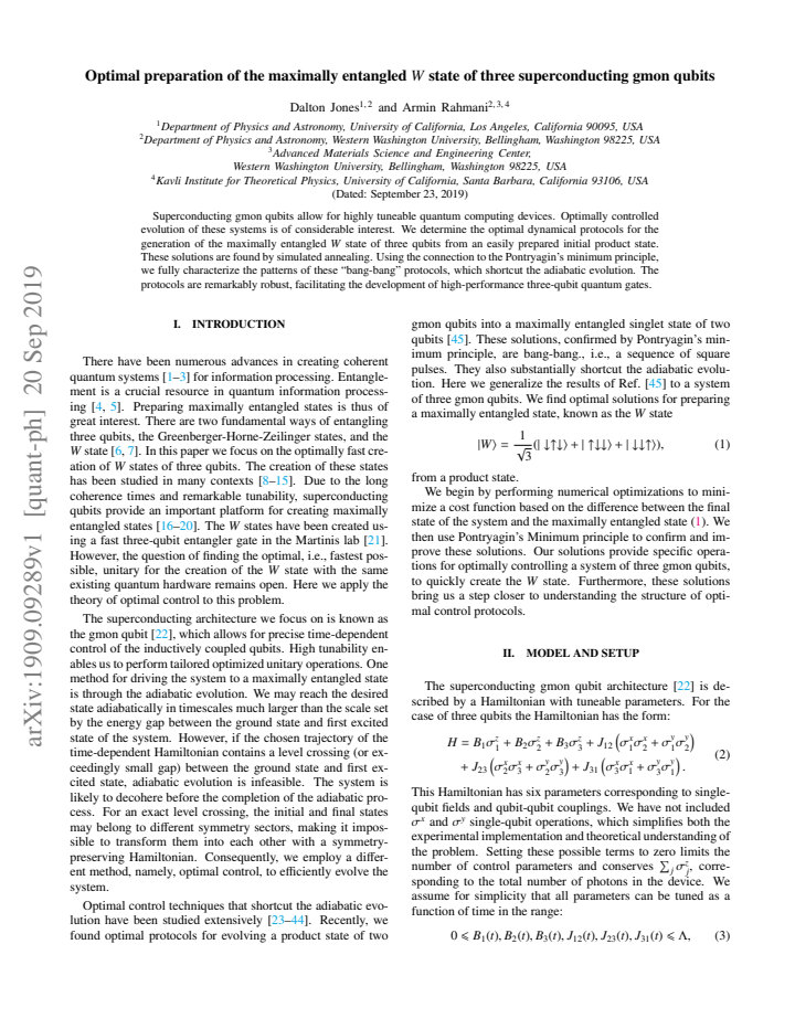 First page