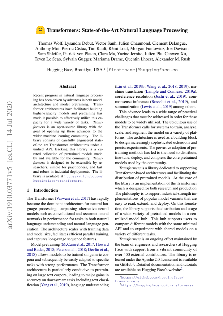 First page