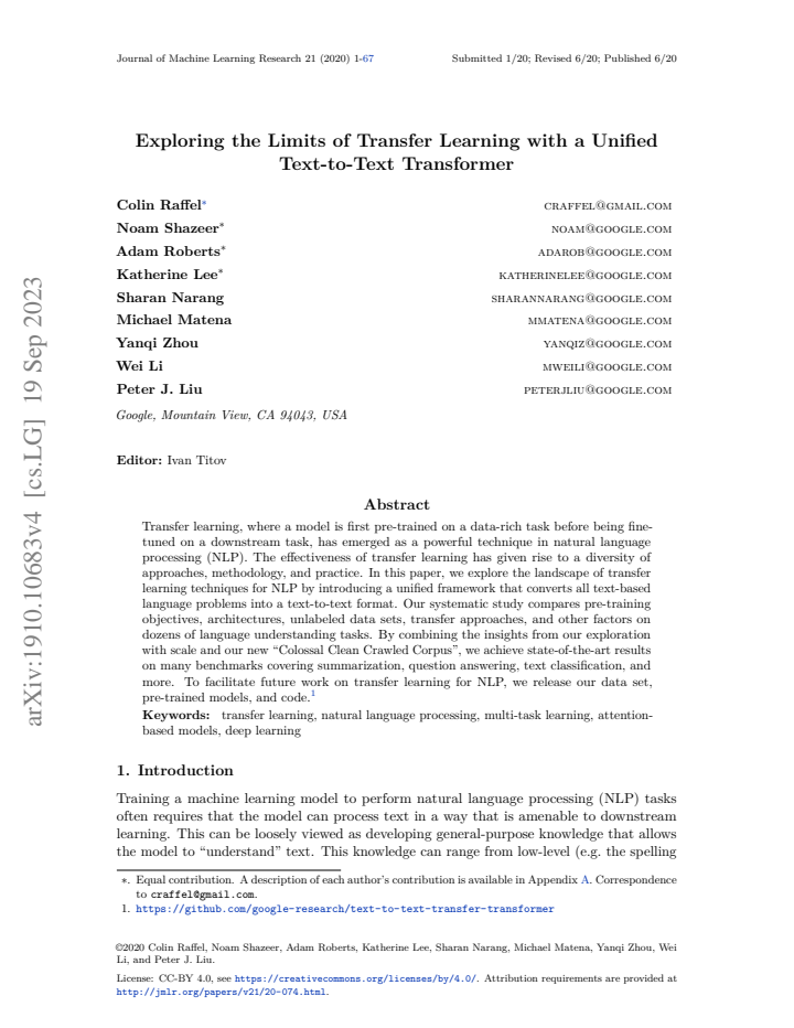 First page