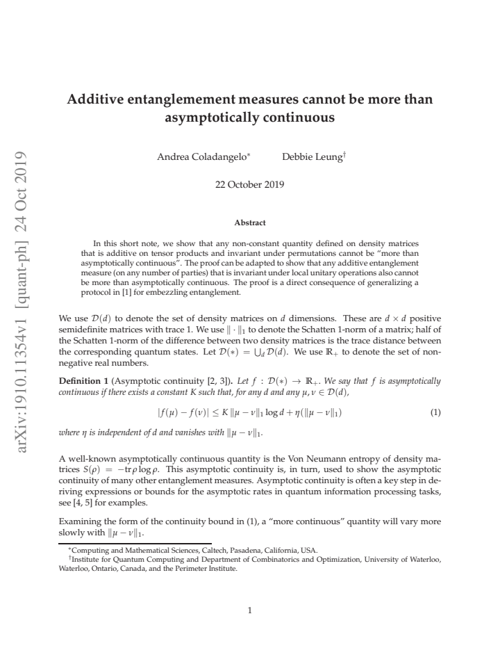 First page