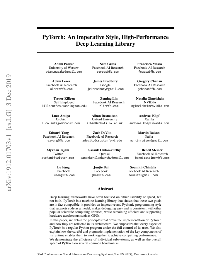 First page