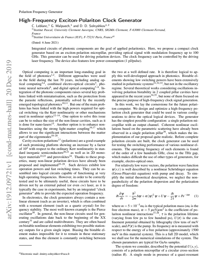 First page