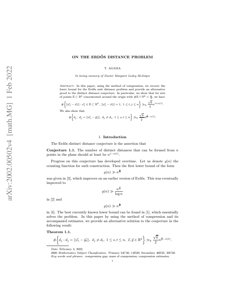 First page