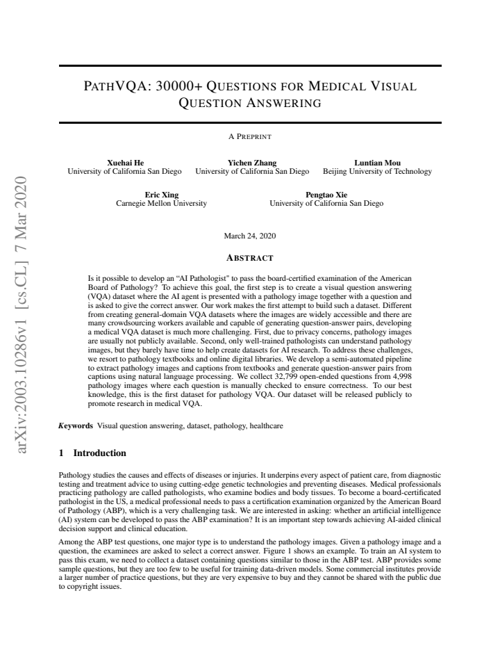 First page
