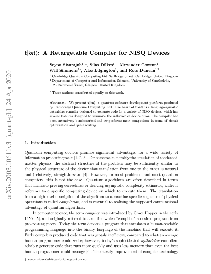 First page