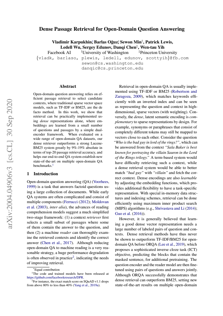 First page