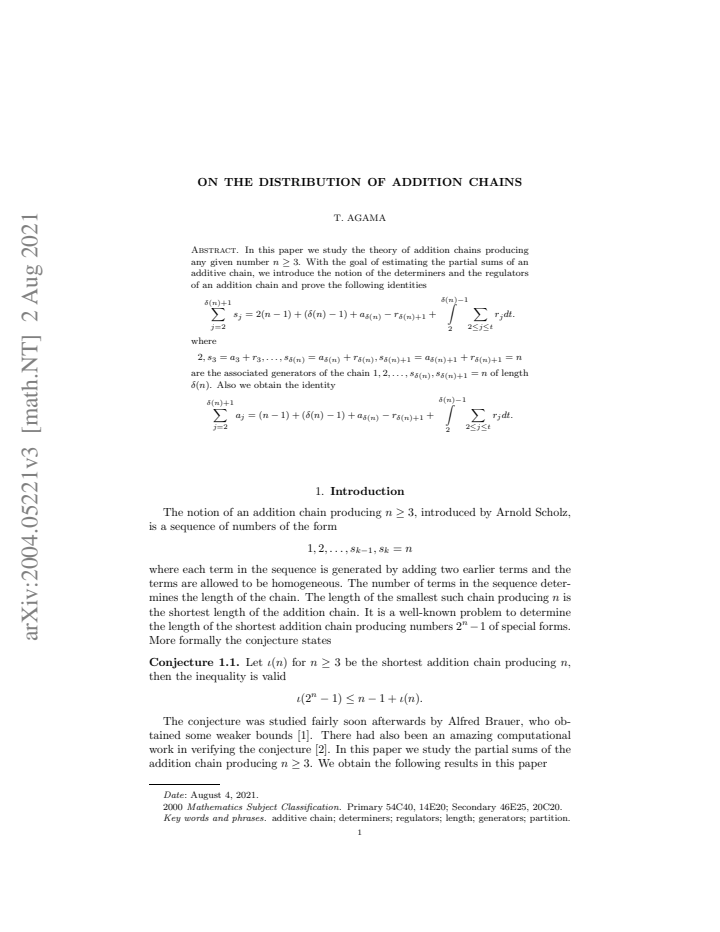 First page