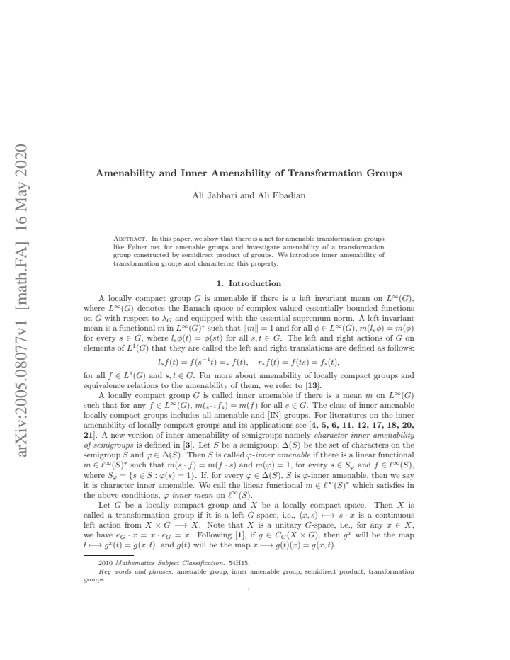 First page