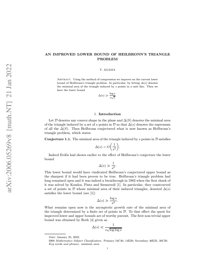 First page
