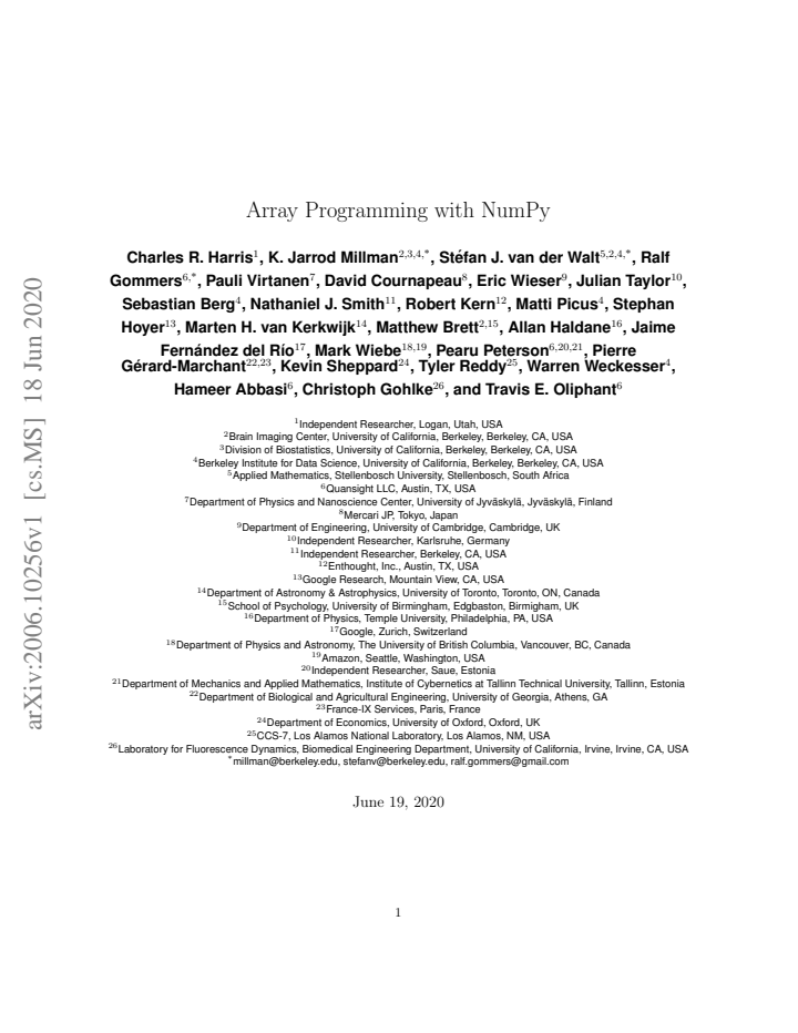 First page