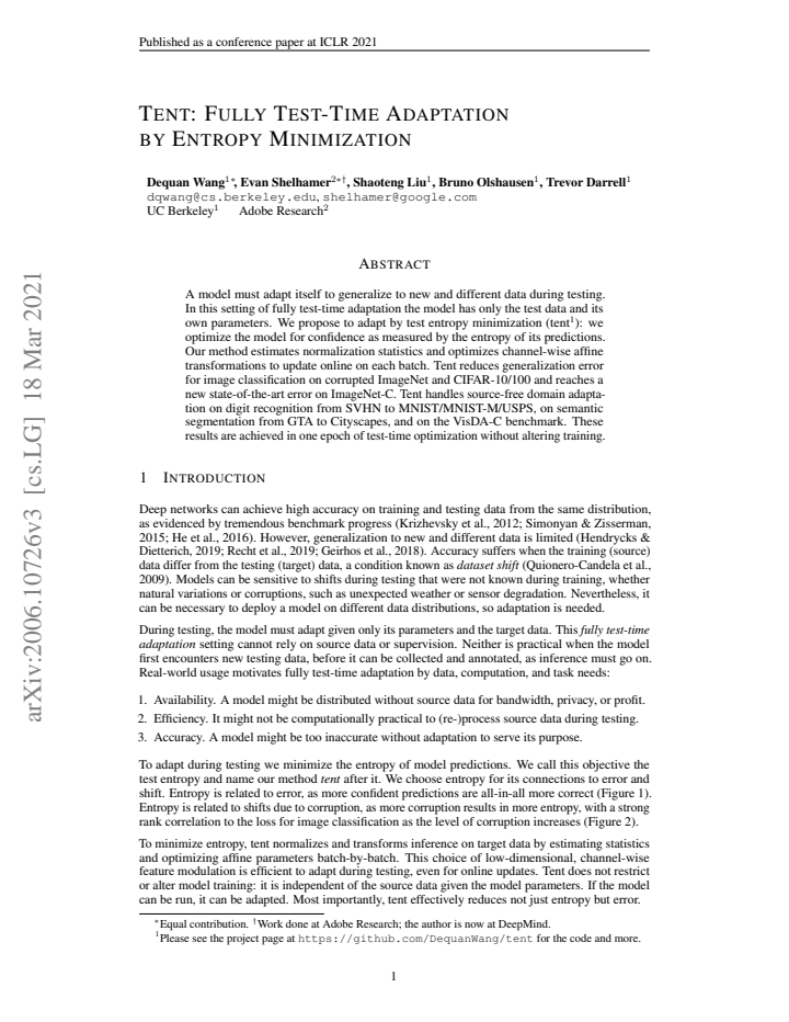 First page