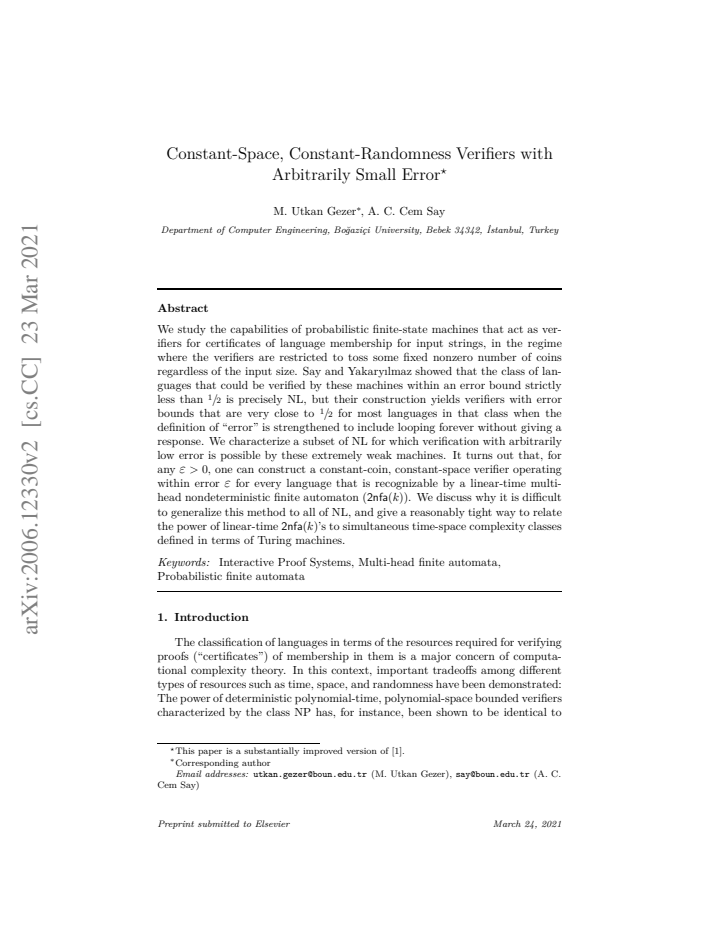 First page