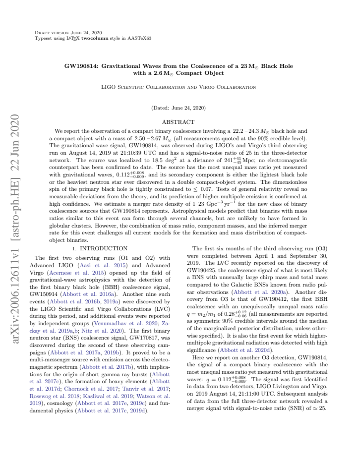 First page