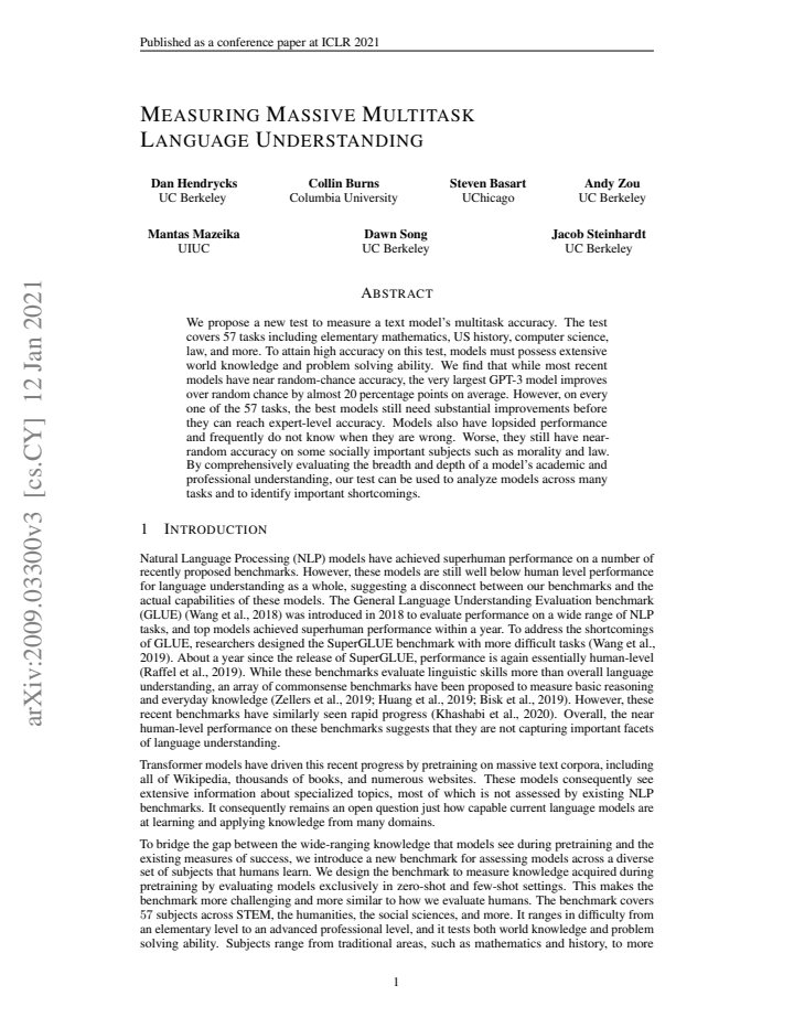 First page