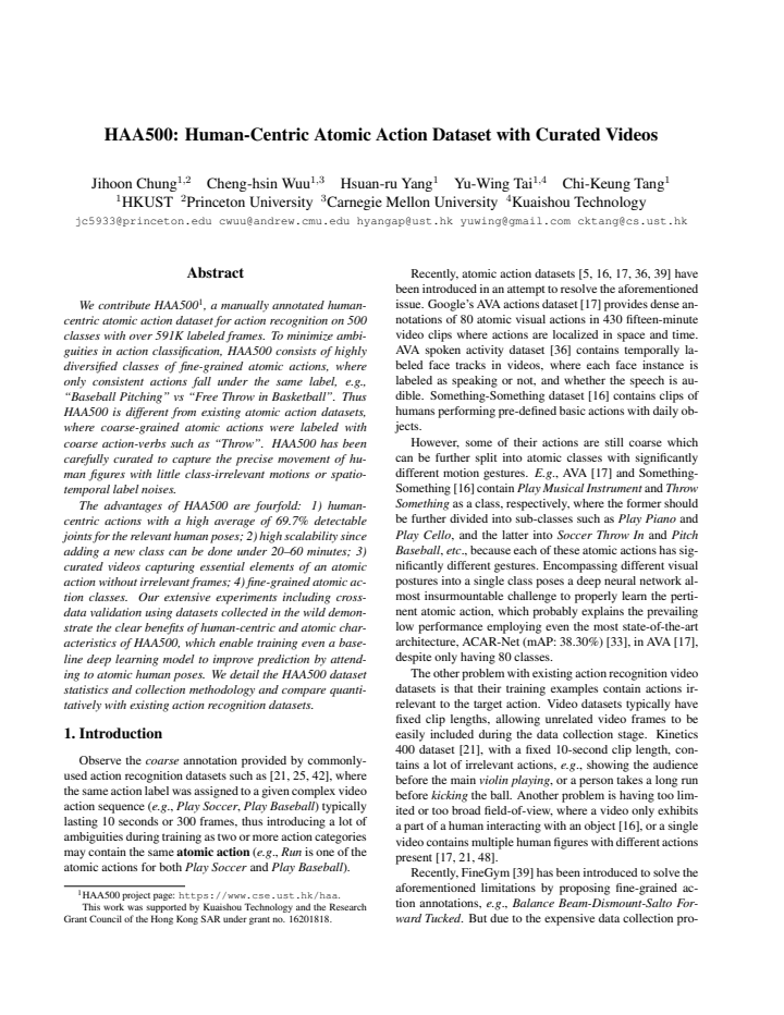 First page