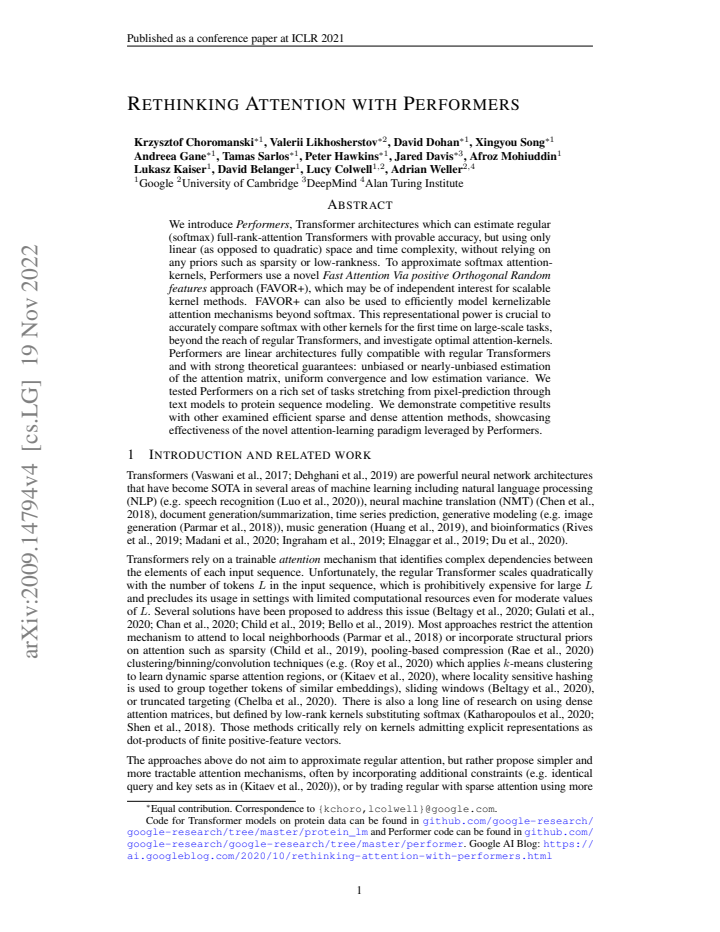First page