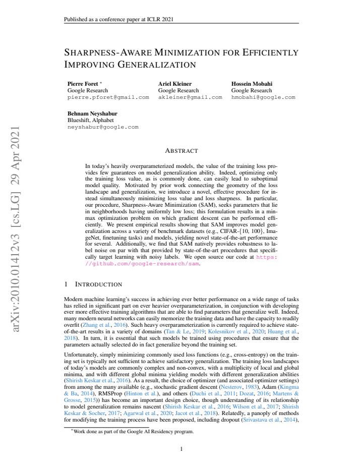 First page