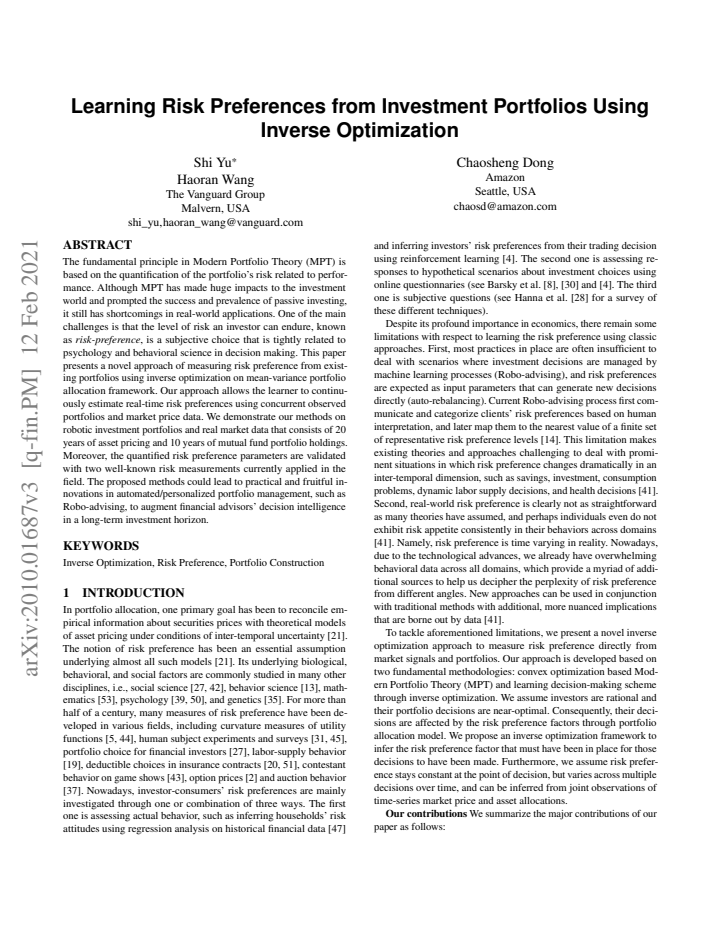 First page
